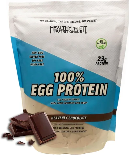 Miniatura 7 de Healthy N Fit 100% proteína de huevo - fresa (2 libras): 100% proteína de clara de huevo más péptidos naturales. naturalmente endulzados, cero