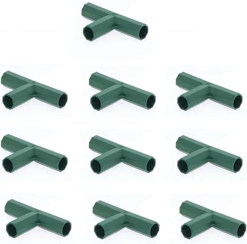 Miniatura 12 de 25 conectores de marco de invernadero de 0.63 pulgadas, accesorios de PVC para edificios, tubo de esquina de 3 vías y 4 vías, clips giratorios