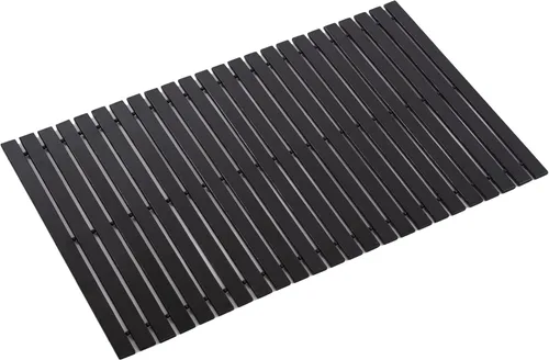 Miniatura 39 de Alfombra de baño de bambú, alfombras de baño para suelo, ducha y bañera de madera, impermeable, antideslizante, accesorios de 16 x 24 pulgadas