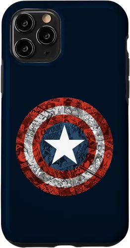 Miniatura 28 de Carcasa para iPhone 11, diseño de Capitán América, con escudo de cómics