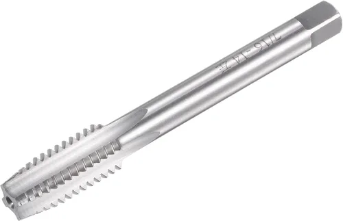 Miniatura 6 de uxcell Macho de roscar para fresado de roscas 1/2"-13 UNC, máquina de mano izquierda HSS (acero de alta velocidad) 6542 sin recubrimiento 4 flautas