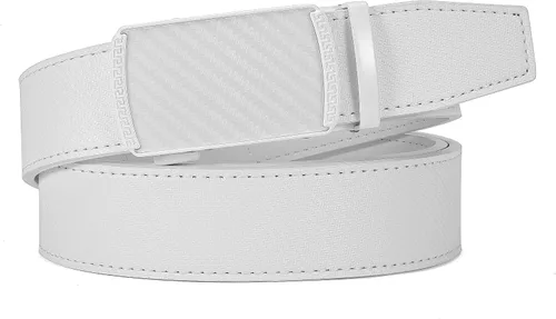 Miniatura 5 de CHAOREN Cinturón para hombre de cuero con trinquete - Ajuste personalizable, estilo sin esfuerzo (35 mm)