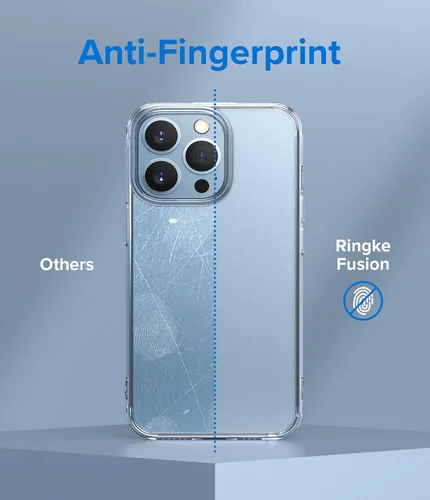 Miniatura 3 de Ringke Fusion funda compatible con iPhone 13 Pro Max, translúcida, antihuellas, dura, parte trasera esmerilada, con bordes protectores suaves