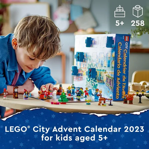 Miniatura 2 de Calendario de Adviento LEGO City 2023 60381 Cuenta regresiva de Navidad Conjunto de juego, idea de regalo para contar los días hasta la aventura