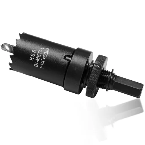 Miniatura 29 de Sierra de agujero de 4 1/8” (105mm) para madera y plástico, broca de corte de núcleo de sierra de agujero HSS bimetálica para paneles de yeso, Rojo