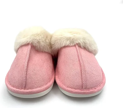 Miniatura 7 de Asverd - Pantuflas para mujer, con punta abierta, peludas, para el hogar