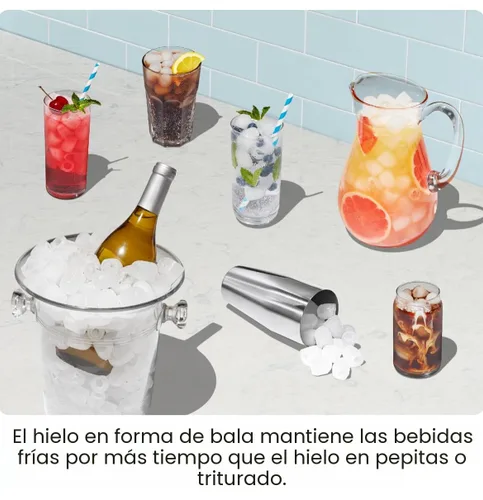 Miniatura 5 de ICEMAN - Máquina para hacer hielo de doble tamaño para encimera - Máquina de hielo portátil, máquina de hielo grande y pequeña con autolimpieza, 9