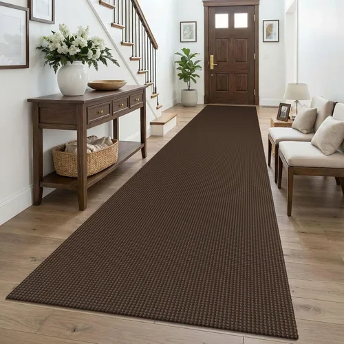 Miniatura 95 de KOZYFLY - Tapetes para entrada, lavable, tejido, con respaldo de goma antideslizante, de algodón, interiores, cocina, entrada, vestíbulo y puerta