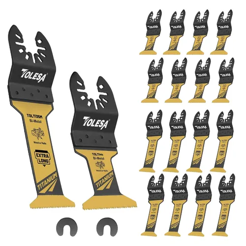 Miniatura 8 de Cuchilla de gancho para multiherramienta oscilante, 5 piezas de hojas de sierra para multiherramienta para cortar materiales blandos, tejas