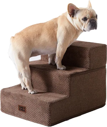 Miniatura 48 de EHEYCIGA Escaleras para perros pequeños de 13.5 pulgadas de alto, escalones para perros de 3 escalones para sofá y silla, escalones para mascotas