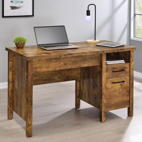 Miniatura 2 de Coaster Home Furnishings Delwin - Escritorio de madera de ingeniería para computadora de 47 pulgadas con cajones y cajón de archivador, sin bandeja