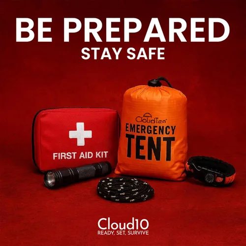 Miniatura 9 de CloudTen Emergency Tent: Lightweight 2 Person Survival Tent with Multi-Function Paracord Bracelets - Essential Survival Gear & Bug Out Bag Items for