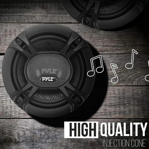 Miniatura 7 de Pyle Altavoces estéreo universales de 2 vías para automóvil, 240 W, 4 pulgadas, audio coaxial profesional potente, altavoz universal de repuesto
