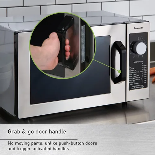 Miniatura 4 de Panasonic NE-1025F - Horno de microondas comercial y compacto para encimera de servicio ligero con temporizador electrónico de botón selector
