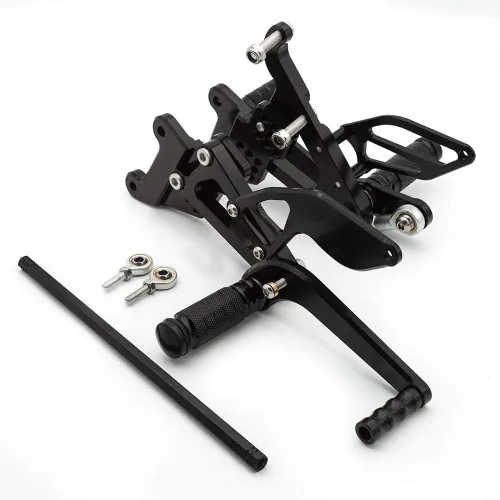 Miniatura 6 de PROCNC - Reposapiés de motocicleta ajustable de aluminio para Yamaha YZF R6 2003 2004 2005 (negro)