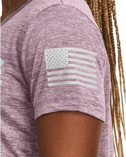 Miniatura 4 de Camiseta Freedom Tech de manga corta con cuello en V para mujer