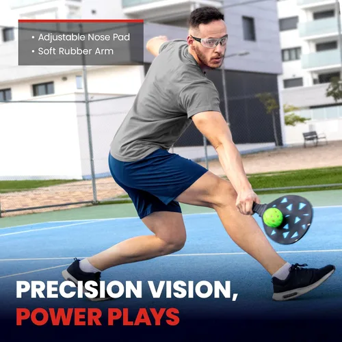 Miniatura 7 de Gafas de pickleball de seguridad mejoradas 2.0, gafas protectoras y antivaho para hombres y mujeres, gafas deportivas para raquetbol, pelota