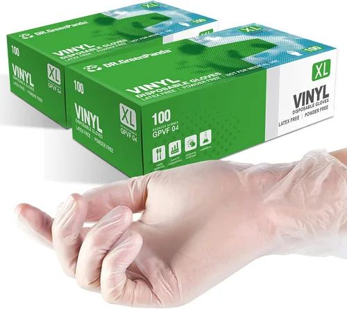 Miniatura 18 de Dr.GreenPanda Clear Vinyl Disposable Gloves Food Safe Latex Free Powder Free for Cooking Cleaning Food Service GPVF or MPVF