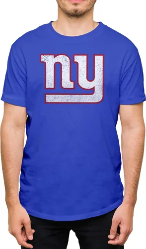 Miniatura 18 de Hybrid Sports NFL - Distressed Team Logo - Officially Licensed Adult Short Sleeve Fan Tee for Men & Women Los Angeles Rams - Azul real