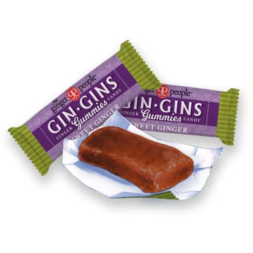 Miniatura 5 de The Ginger People Gin Gins Ginger Gummies - Gomitas dulces de jengibre, antináuseas, 1lb Bolsa