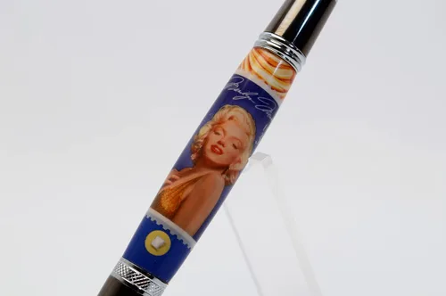 Miniatura 7 de Marilyn Elegant Gunmetal and Chrome Twist Pen