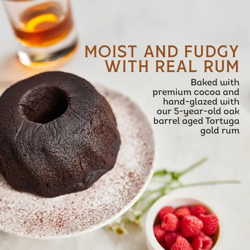 Miniatura 6 de TORTUGA Pastel de ron de chocolate caribeño – Pastel de ron de 16 onzas – El regalo gourmet premium perfecto para cestas de regalo, fiestas