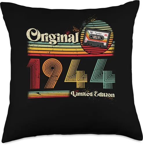 Miniatura 4 de 1944 vintage birthday retro Limited Edition men woman gift Throw Pillow