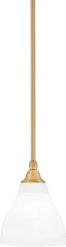 Miniatura 127 de Toltec Lighting Tallo Colgado Mini colgante, acabado de cobre negro, 3.5" cuadrado humo burbuja vidrio