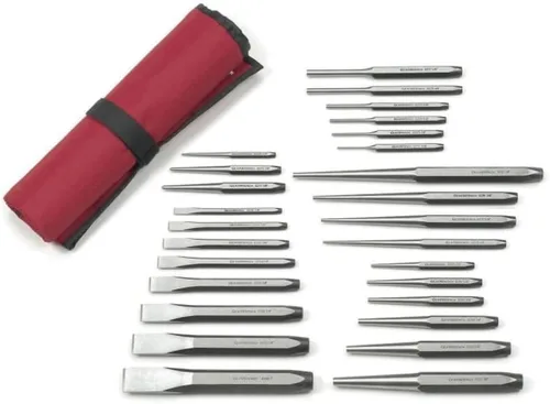Miniatura 8 de GEARWRENCH Juego de punzón y cincel cromado de 12 piezas 82305