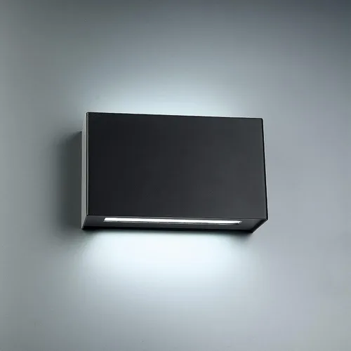 Miniatura 5 de WAC Lighting dweLED, aplique de pared LED Blok de 12 pulgadas 2700 K en negro