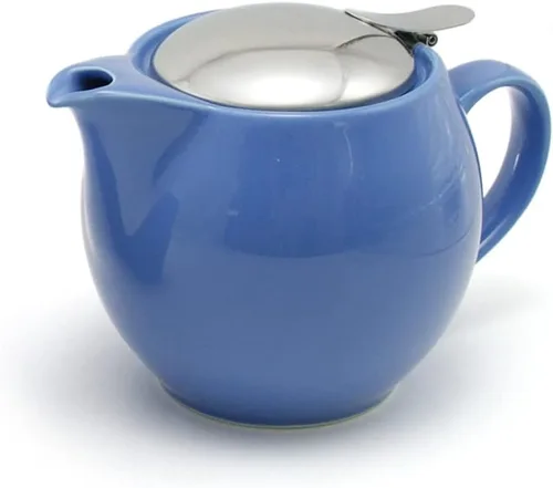 Miniatura 21 de ZERO JAPAN - Tetera redonda de 15 oz (450 cc) con tapa SLS e infusor de tomate