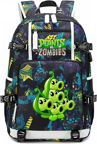 Miniatura 27 de ISaikoy Game Plants vs. Zombies - Mochila de hombro para libros, mochila escolar, mochila para computadora portátil, color azul20