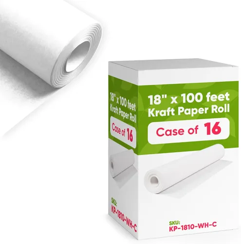 Miniatura 9 de Papel kraft negro de 18 x 1200 pulgadas (100 pies), 45 libras de grosor, reciclable hecho en Estados Unidos, 16 rollos
