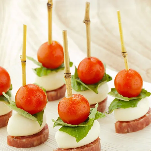 Miniatura 2 de Restaurantware Púas de cóctel de bambú de 4 pulgadas, 1000 púas resistentes para aperitivos, diseño de ramitas para servir obras o postres palillos