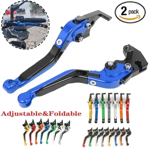 Miniatura 6 de Clutch Brake Lever Handle for FZ8 for FZ-8 for FZ 8 2011-2015 2016 2017 2018 2019 2020 Adjustable Folding Extendable Brake Clutch Levers Handle(1)