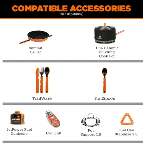 Miniatura 9 de Jetboil TrailCook - Sistema de cocción para estufa de camping y mochilero de 1.2L con control de calor ajustable, nuevo para 2026