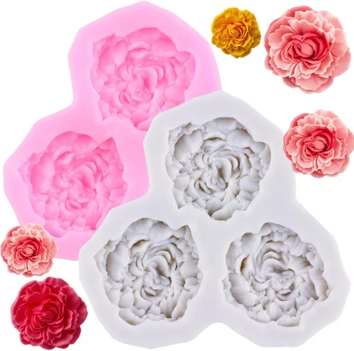 Miniatura 10 de Moldes de silicona de girasol, molde de fondant de flores para decoración de pasteles, decoración de cupcakes, pasta de caramelo de chocolate, juego