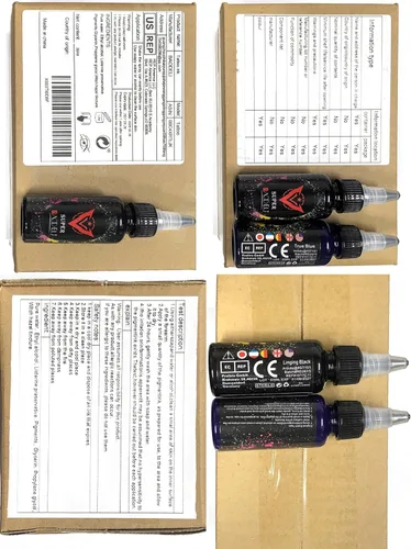 Miniatura 6 de Kit de tinta de tatuaje de 14 colores de 1.0 fl oz con pintura Microblade y tinta UV, juego de tinta dinámica para equipo de tatuaje y pistola