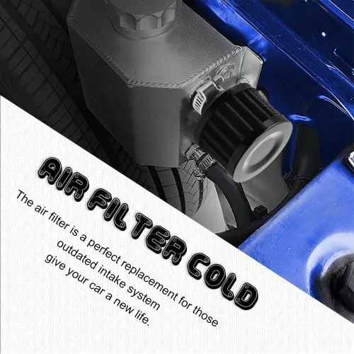 Miniatura 7 de HAOBO Filtro de admisión de aire de 12 mm, filtro de aire pequeño para motor, filtro de admisión de aire frío mini universal con cono de motor