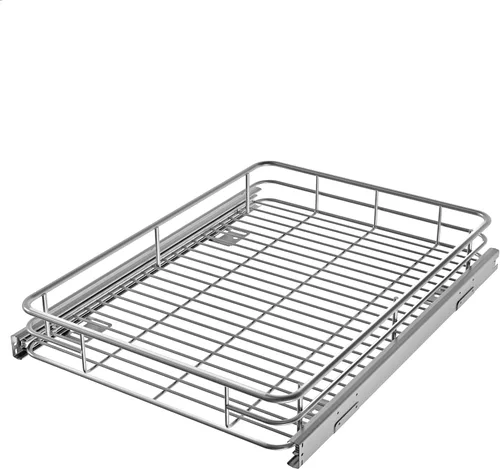 Miniatura 11 de JOWBOOW Organizador de gabinete extraíble (20" An x 21" Pr), Estantes extraíbles para gabinetes de cocina, Cajones deslizables de metal resistente