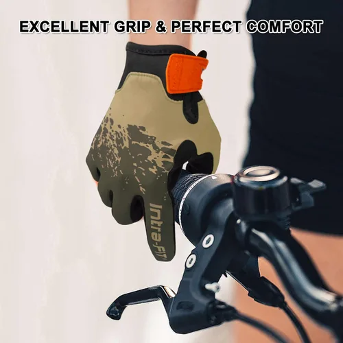 Miniatura 5 de Guantes de ciclismo para paseos cortos, guantes de correr, guantes de pesca, pantalla táctil, ligeros, elásticos, excelente agarre, para uso diario