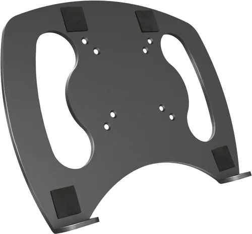 Bandeja de acero para portátil para monitor VESA, soporte de montaje VESA para orificios de montaje VESA de 3.937 x 3.937 in con tornillos M4,
