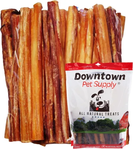 DOWNTOWN PET SUPPLY - Huesos masticables seleccionados con un grosor grande de 12 pulgadas (paquete de 20 unidades)