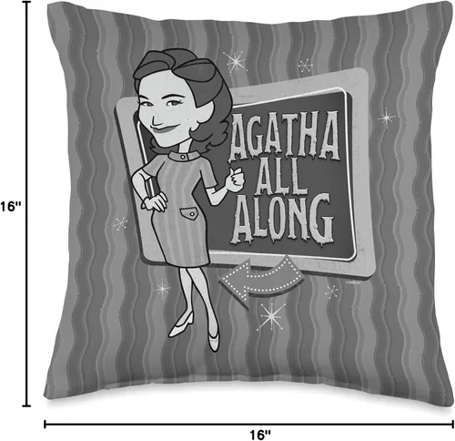 Miniatura 4 de Marvel WandaVision Agatha All Along - Cojín de manta retro, 16.0 x 16.0 in, multicolor