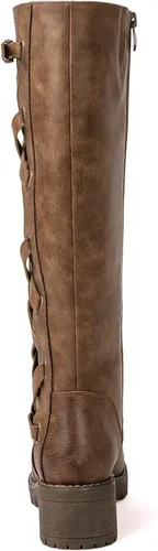 Miniatura 5 de GLOBALWIN Women's Boots Back Lace Up Fall Winter Fashion Knee High Boots For Women