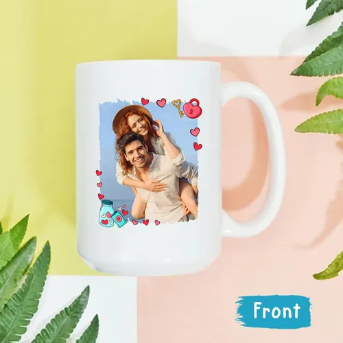Miniatura 4 de A True Love Story Never Ever Taza, regalos de boda, regalos de pareja con foto personalizada para él y ella, taza de café con imagen de pareja, taza