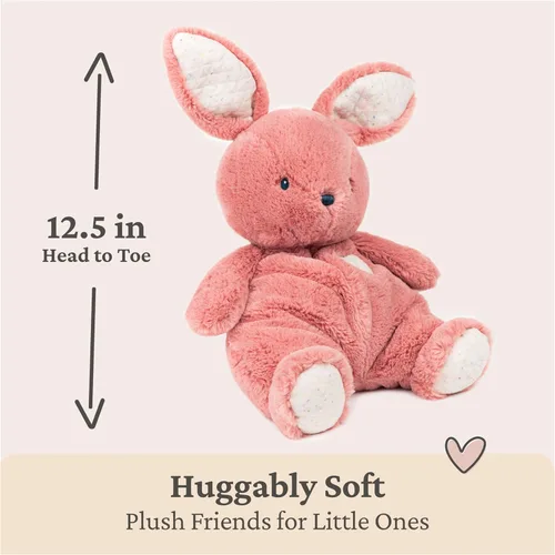 Miniatura 3 de GUND Baby Oh So Snuggly Bunny Animal de Peluche, Juguete de Conejito para Niños Pequeños, Rosa Polvoriento, 12.5