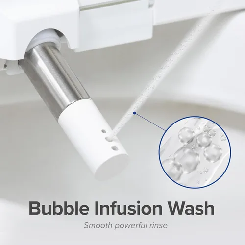 Miniatura 4 de SmartBidet SB-2600 - Asiento para bidé eléctrico con mando a distancia, con calefacción electrónica, secadora de aire caliente y función de lavado