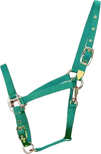 Miniatura 7 de Hamilton Caballo árabe de nailon de 3/4 pulgadas con barbilla ajustable y broche de garganta, promedio, 800 a 1100 libras, negro