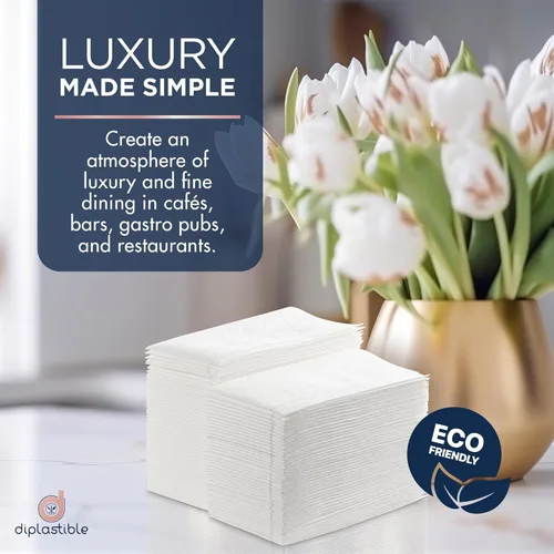 Miniatura 6 de Paquete de 1000 toallas desechables para invitados, servilletas blancas para baño de invitados, toallas de mano desechables de alta resistencia